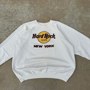 Hard Rock Cafe New York White Long Sleeve Tee